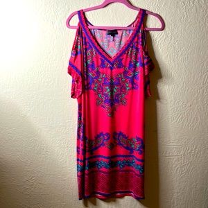 Hale Bob NWOT cold shoulder dress sz Med